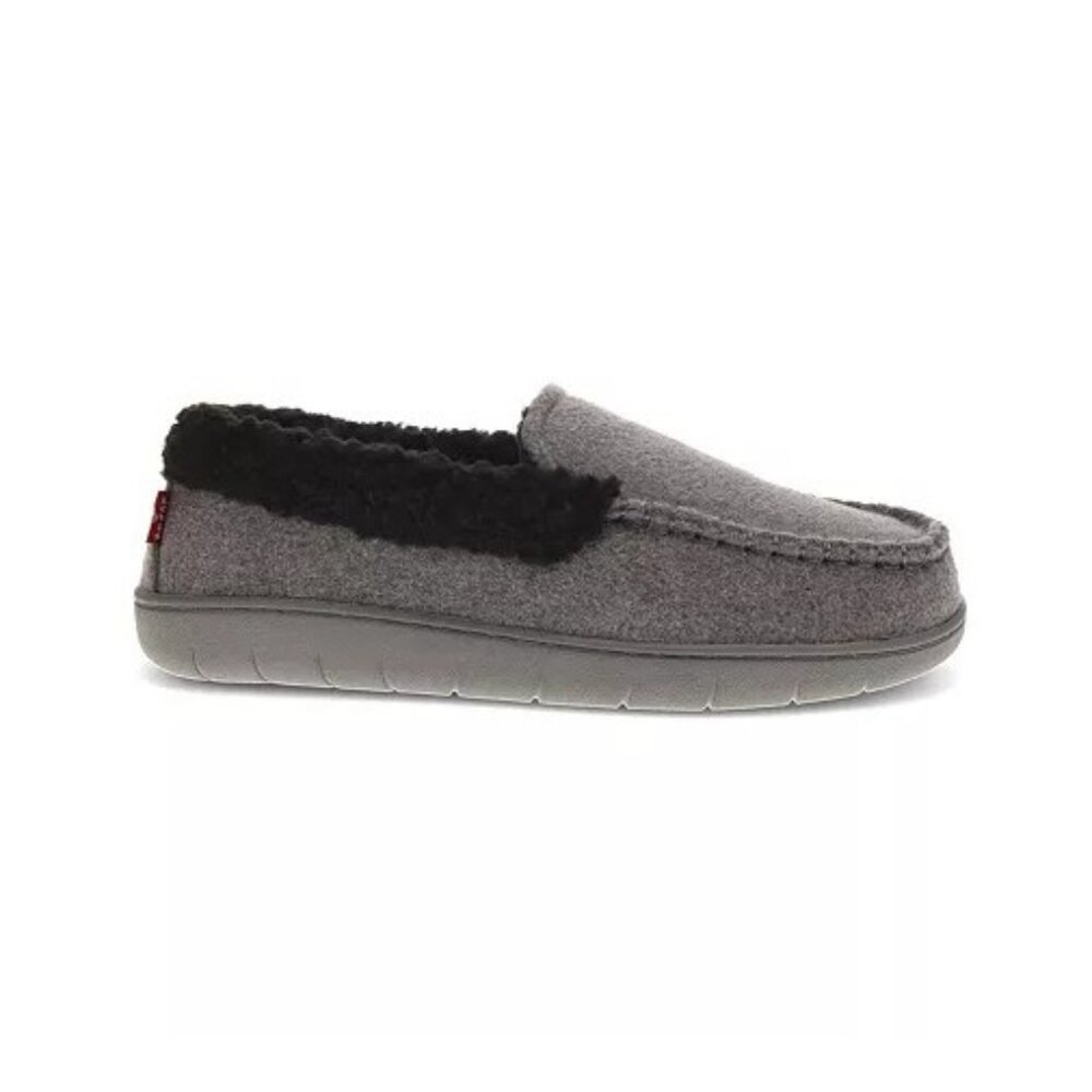 NiB Levi's Men's Slip On Memory Foam Slippers Gray Size XL 11-12 $45 RY1443
